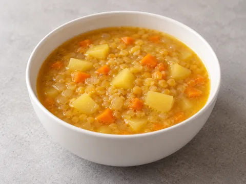 Гороховый суп без мяса — иллюстрация подачи
