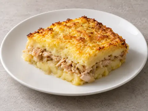Картофельная запеканка с курицей — иллюстрация подачи