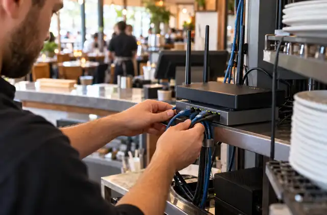 Проверка сетевого оборудования ресторана